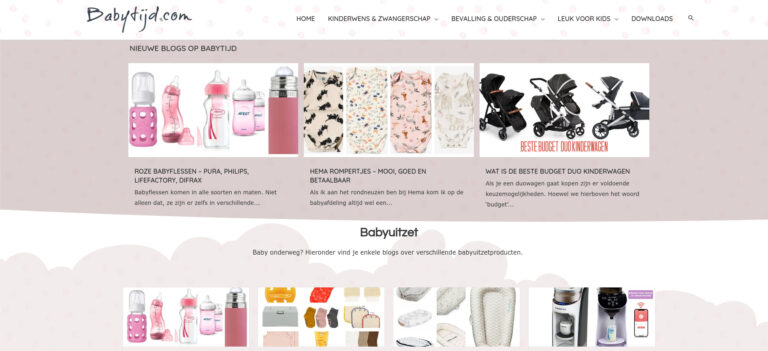 Babytijd.nl screen
